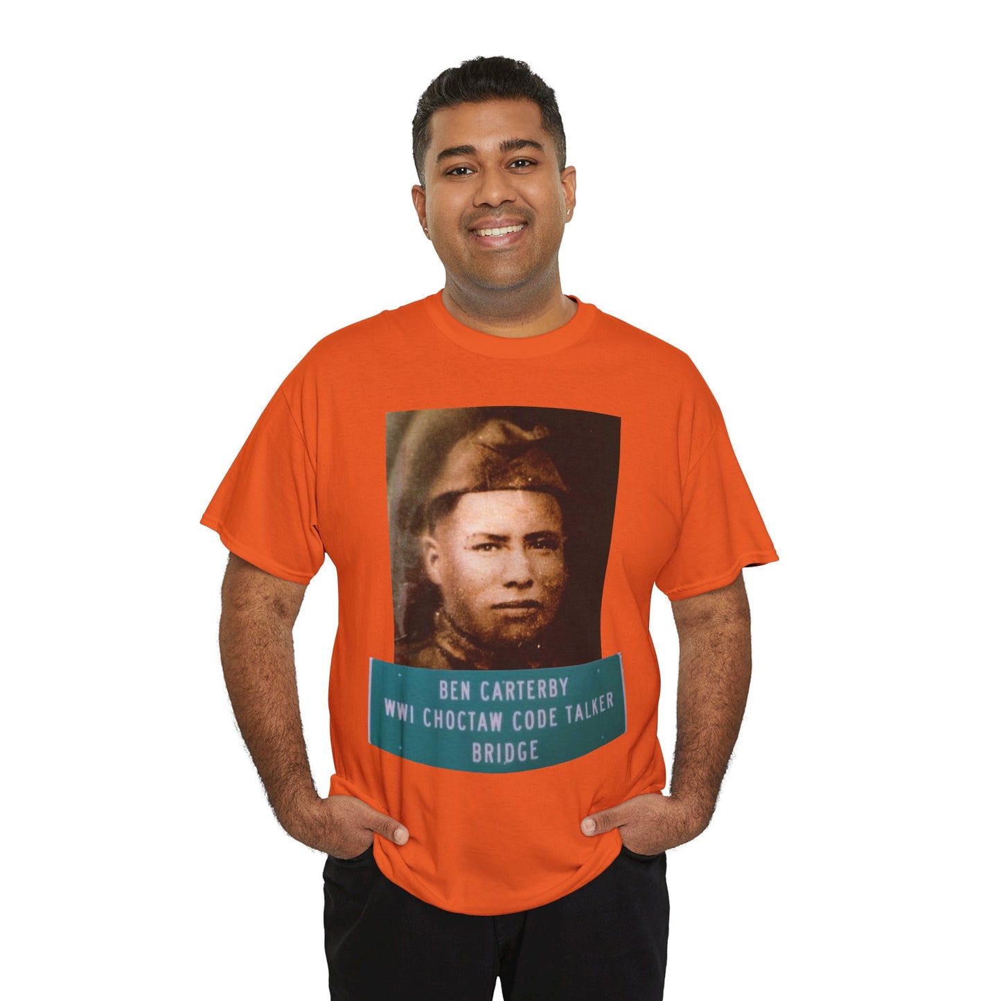 Ben Carterby Choctaw Code Talker T-Shirt — WWII Native American Veteran Tribute