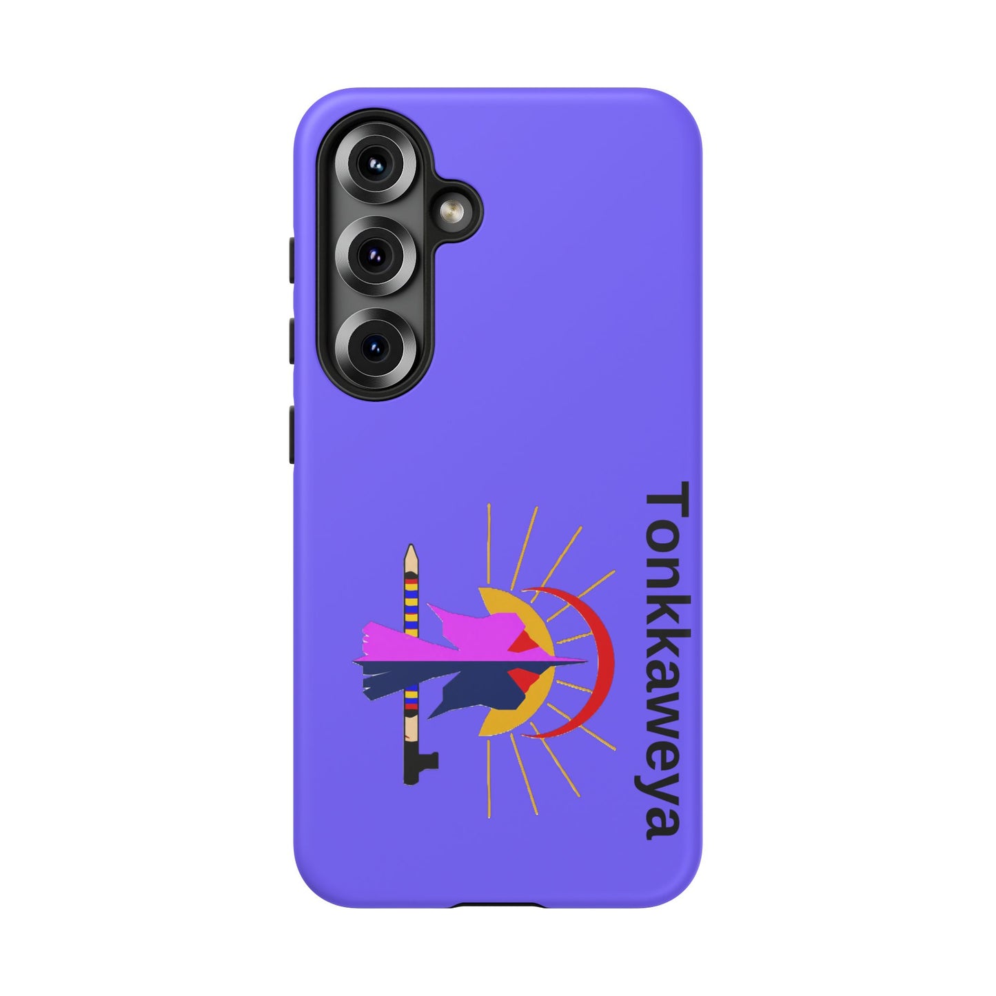 Tonkawa Phone Case — Tonkkaweya Sunrise Design (Protective Purple Hard Shell)