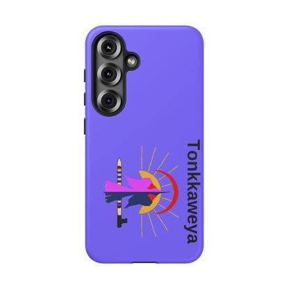 Tonkawa Phone Case — Tonkkaweya Sunrise Design (Protective Purple Hard Shell)