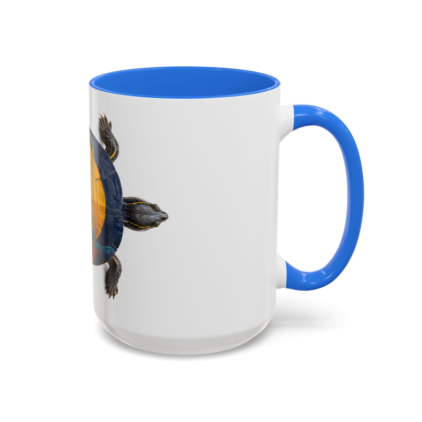 Delaware West Colorful Turtle Coffee Mug — Vibrant Hand-Painted Shell Design (11oz/15oz)