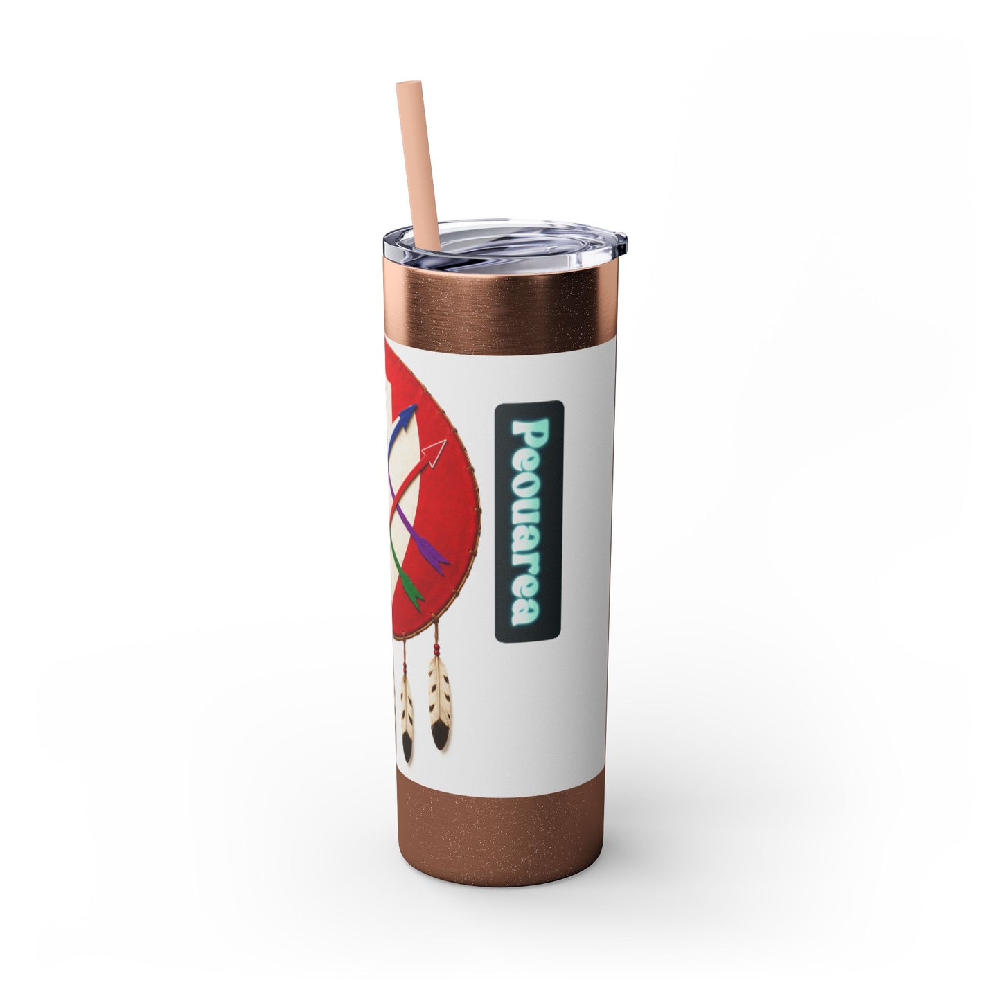 Peoria 20oz Skinny Tumbler with Dreamcatcher Shield Design