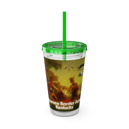 Shawnee East Sunsplash Tumbler with Straw, 16oz