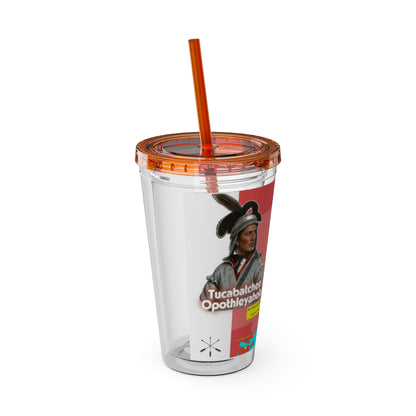 Opothleyahola Sunsplash Tumbler with Straw, 16oz