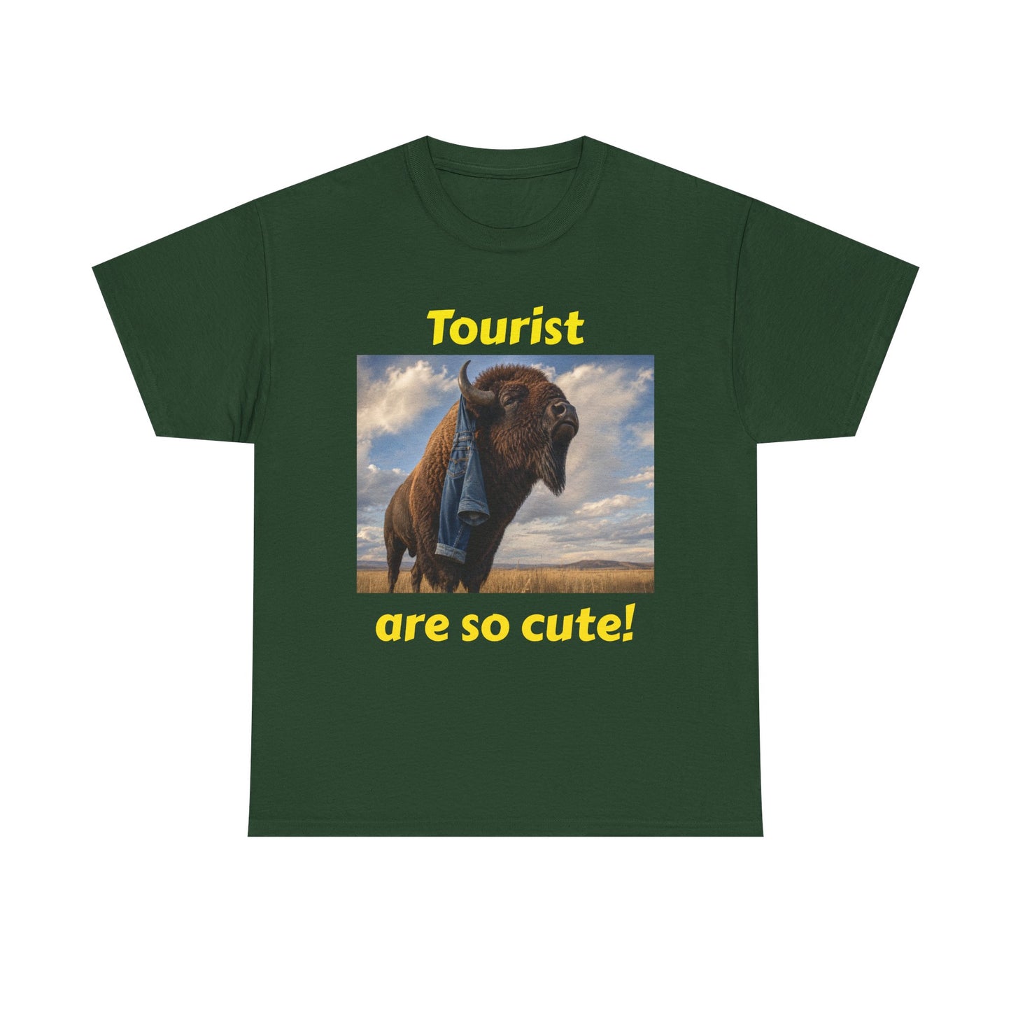 Tourist Are So Cute! T-Shirt — Funny Bison Photo Tee