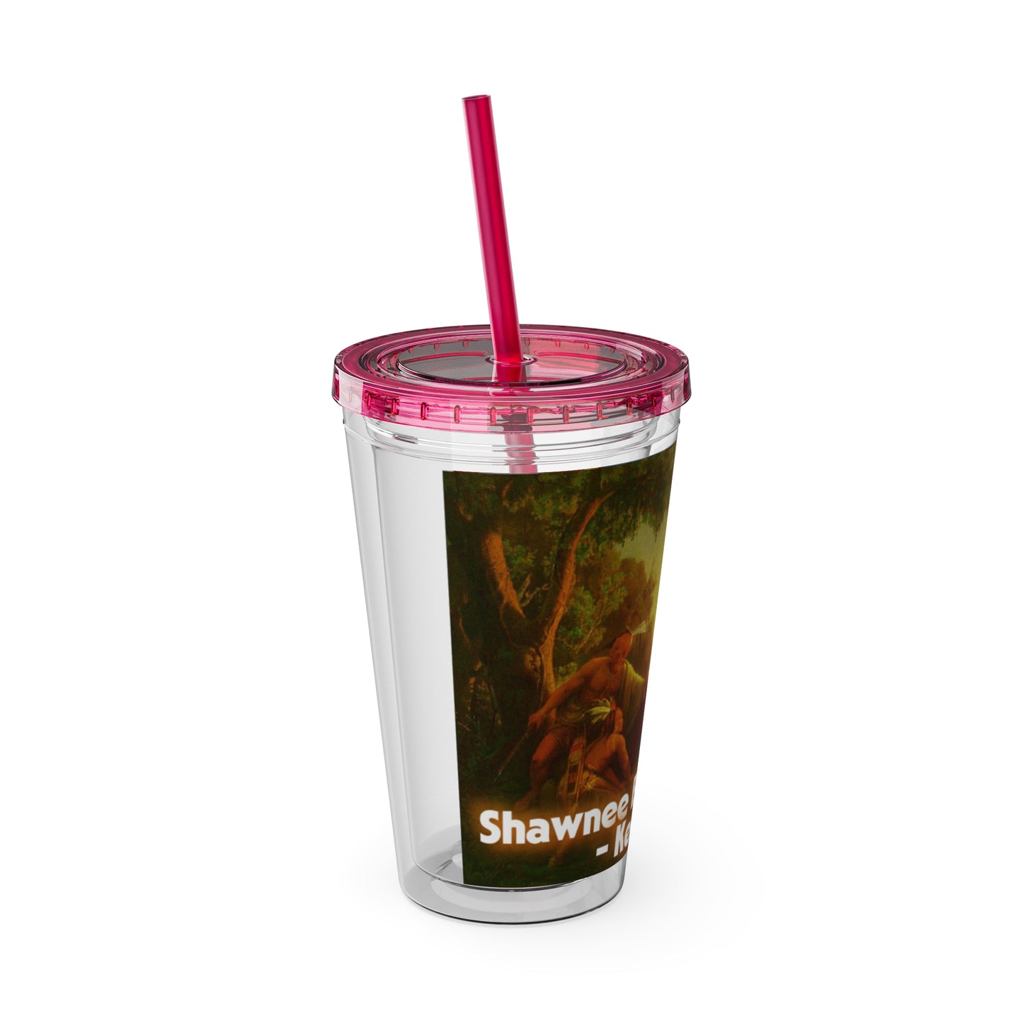 Shawnee N Sunsplash Tumbler with Straw, 16oz