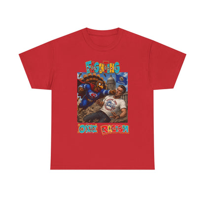 Turkey T-Shirt — Retro Comic 'Stop Racism' Graphic Tee