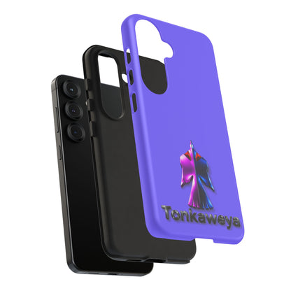 Tonkawa Phone Case — Tonkkaweya Sunrise Design (Protective Purple Hard Shell)
