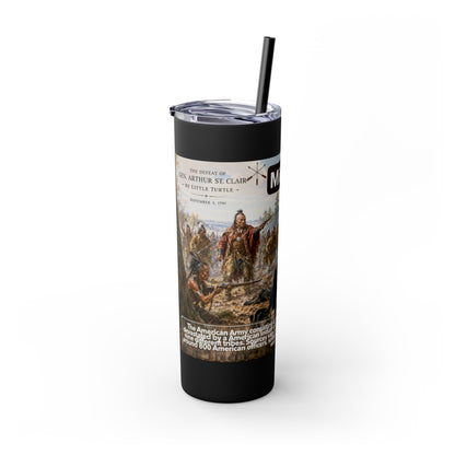 Miami Tribe Historical Skinny Tumbler 20oz — Native American Heritage Travel Cup