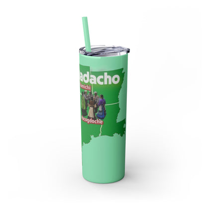Caddo Kadohadoha Texas Map 20oz Skinny Tumbler with Straw