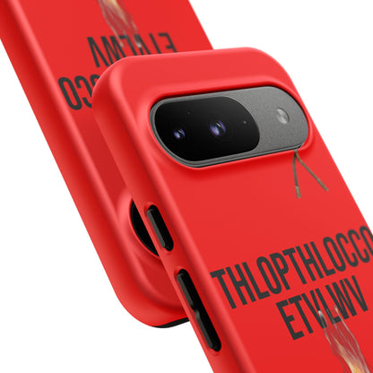 Thlopthlocco Protective Phone Case —  Text "THLOPTHLOCCO ETVLWV"