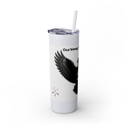 Sac Fox Skinny Tumbler with Straw, 20oz