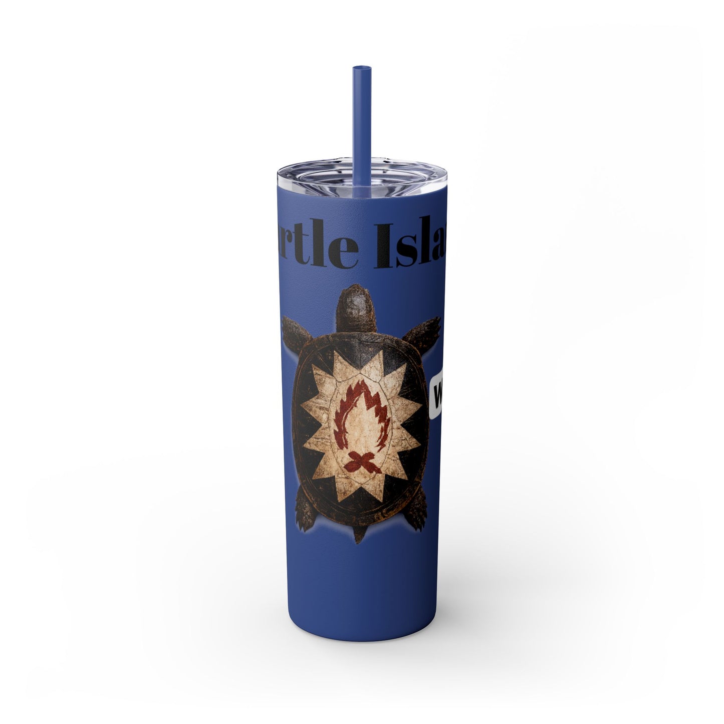 Wyandotte Skinny Tumbler with Straw, 20oz