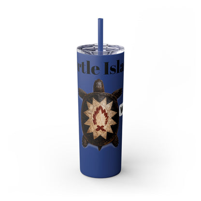 Wyandotte Skinny Tumbler with Straw, 20oz