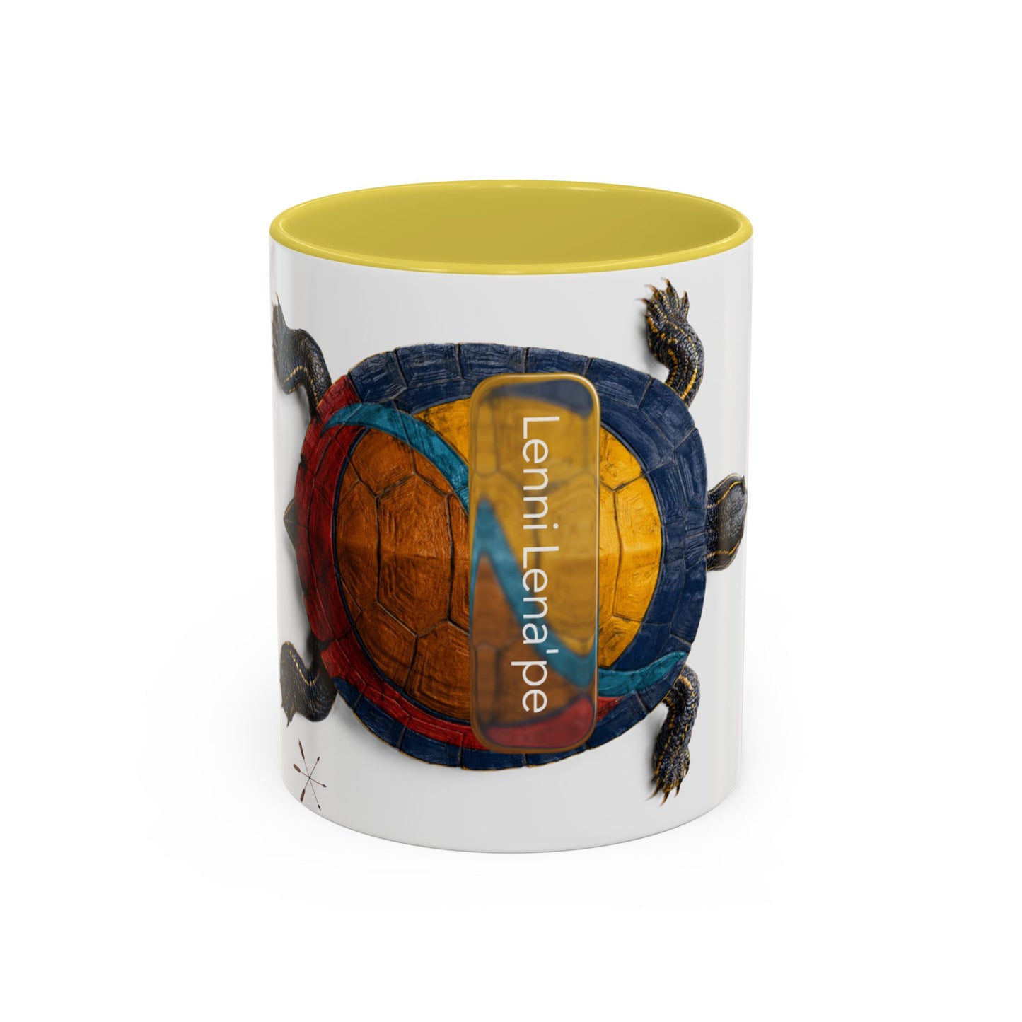 Delaware West Colorful Turtle Coffee Mug — Vibrant Hand-Painted Shell Design (11oz/15oz)