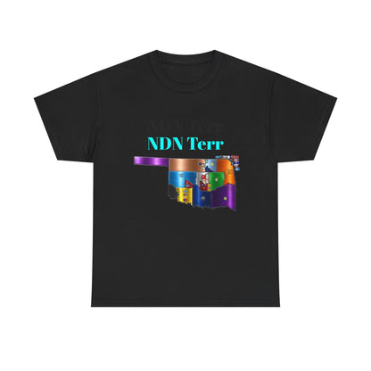 NDN Terr Oklahoma Map Tee — Native Pride Graphic T-Shirt with Arrows