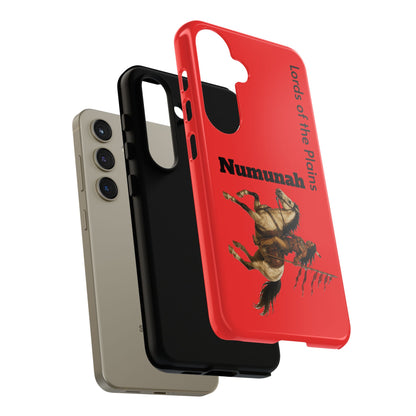 Comanche Numunah Horse Phone Case — 'Lords of the Plains' Red Protective Case