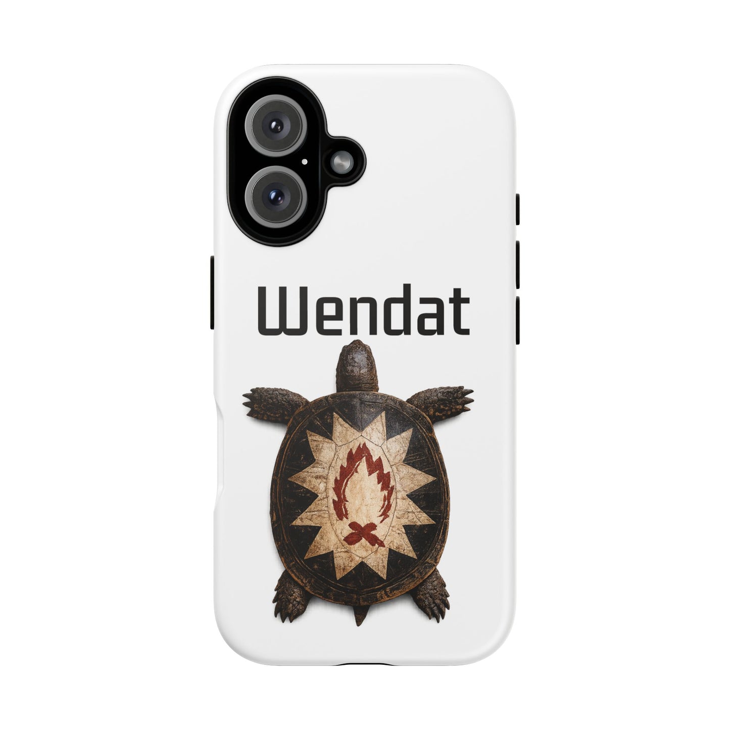 Wyandotte Wendat Turtle Phone Case — Indigenous Turtle Shield Design