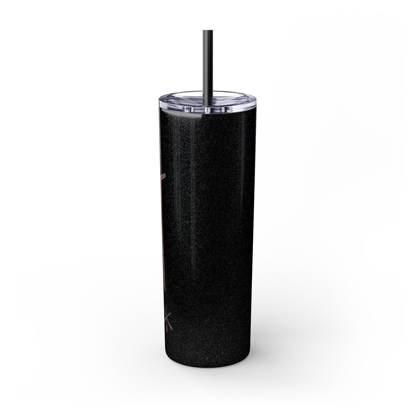 Osage Skinny Tumbler — Native Feather & Pipe Design 20oz Straw Cup