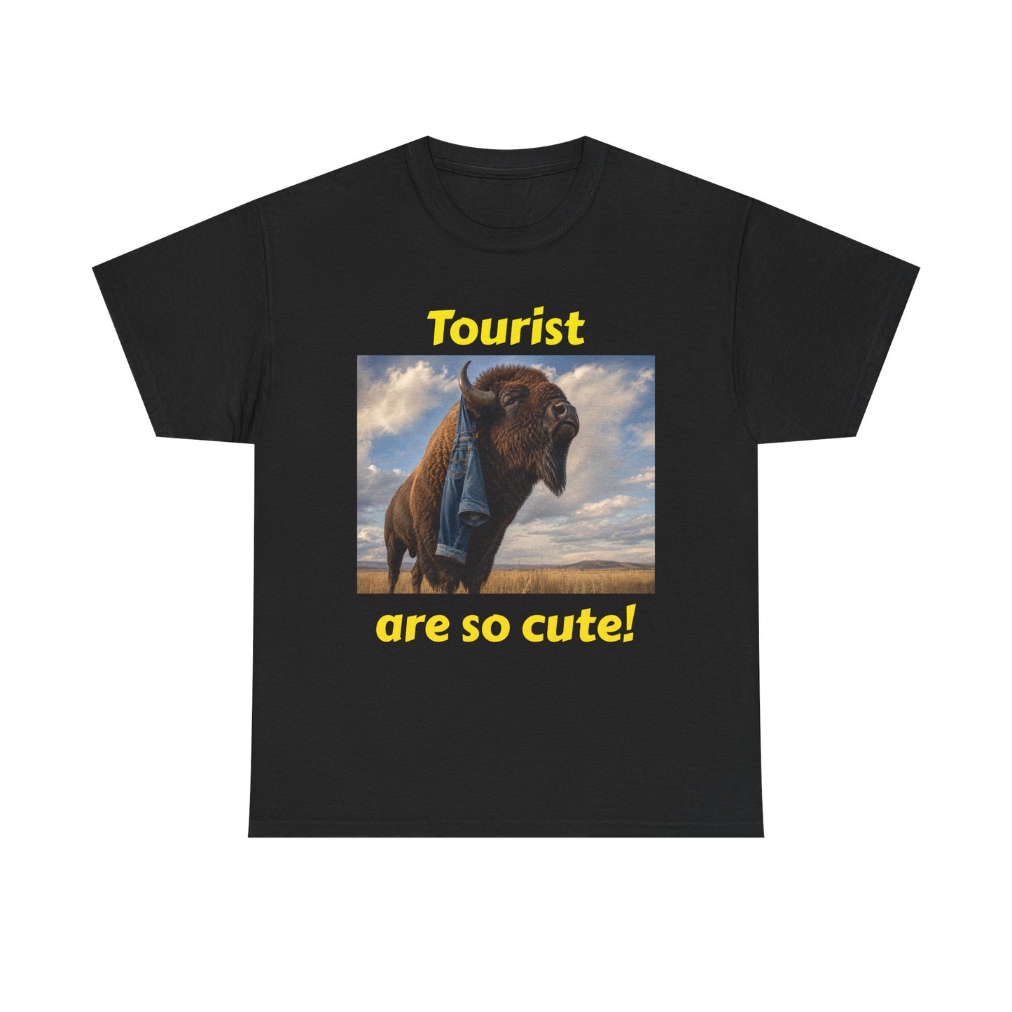 Tourist Are So Cute! T-Shirt — Funny Bison Photo Tee