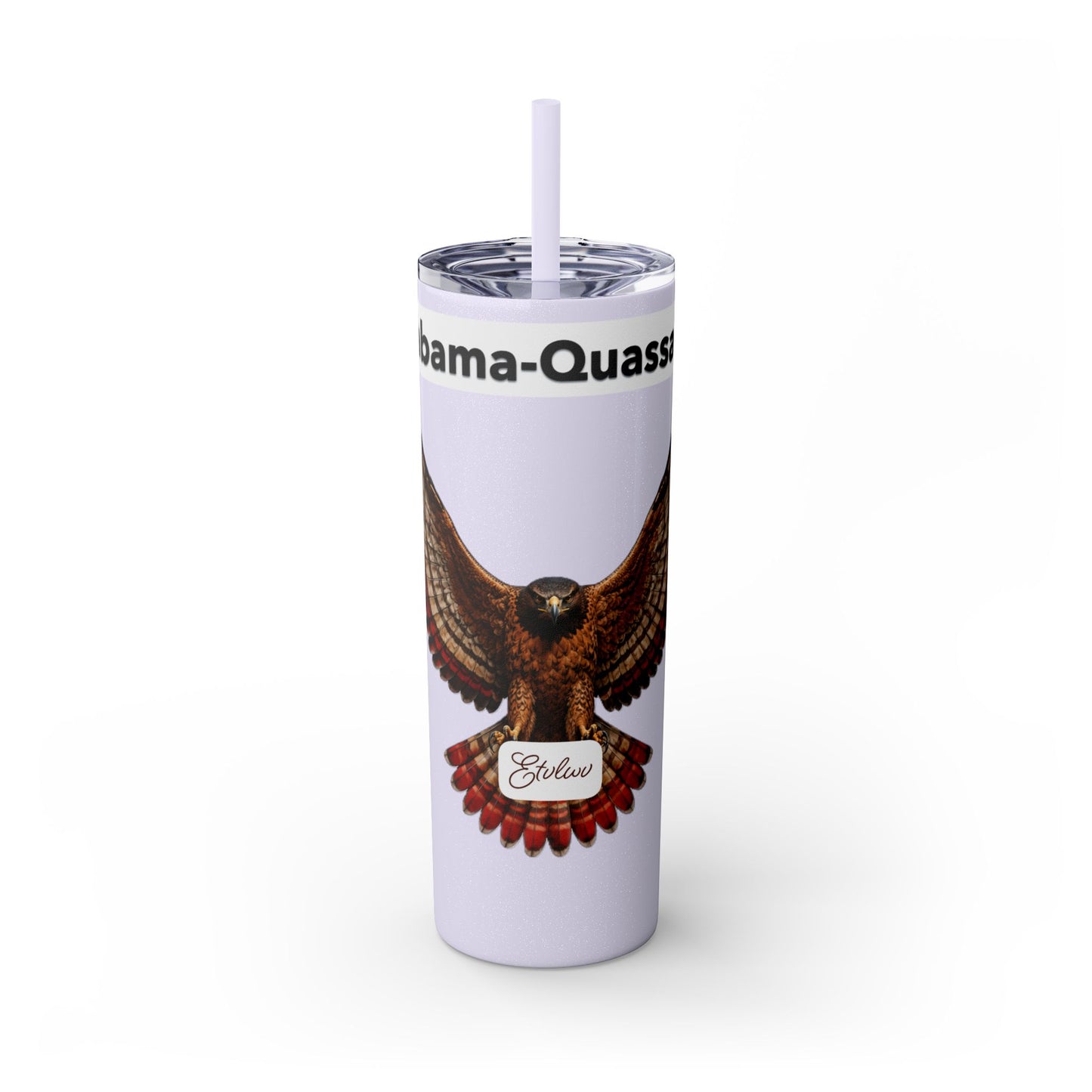 AQ Skinny Tumbler with Straw, 20oz