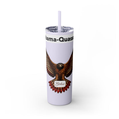 AQ Skinny Tumbler with Straw, 20oz