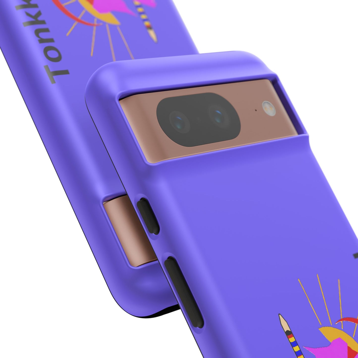 Tonkawa Phone Case — Tonkkaweya Sunrise Design (Protective Purple Hard Shell)