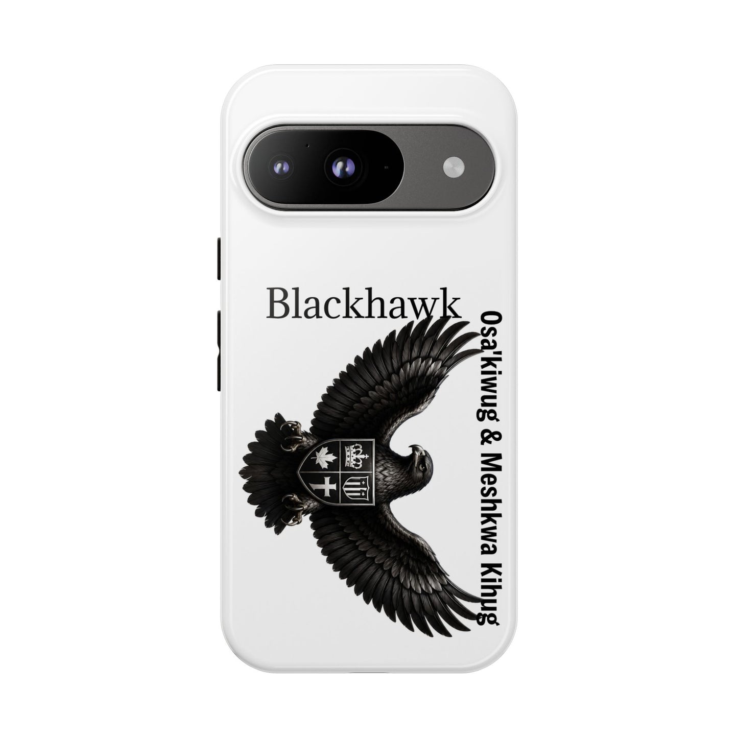 Sac&Fox Phone Case — 'Blackhawk' Raven Crest Protective Tough Case
