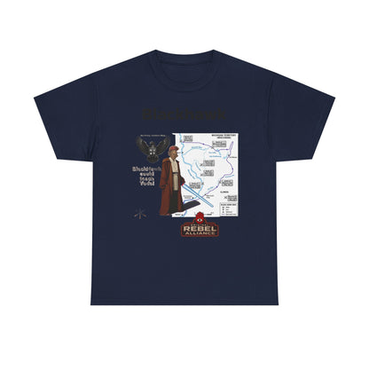 Blackhawk Rebel Trail Vintage Map Graphic T-Shirt