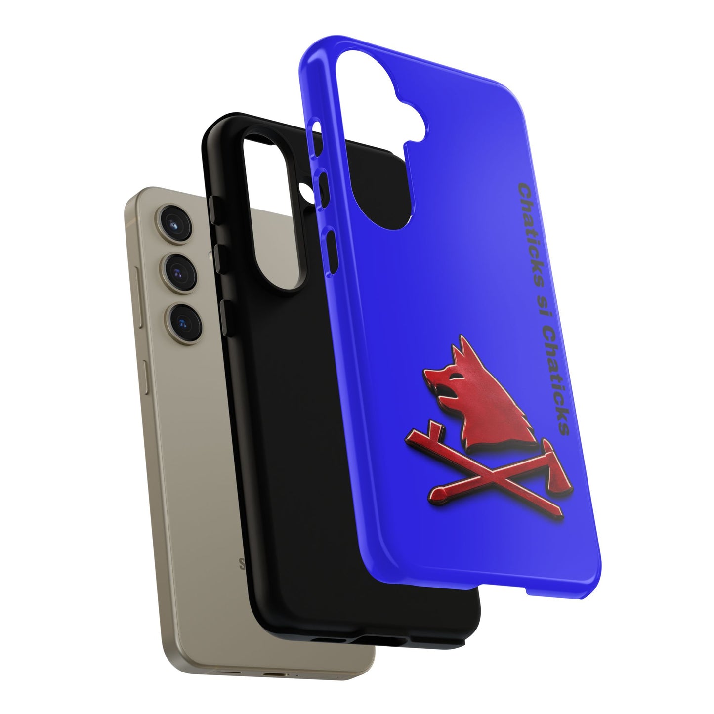 Pawnee Phone Case — Blue 'Chaticks si Chaticks' Wolf Logo Tough Case