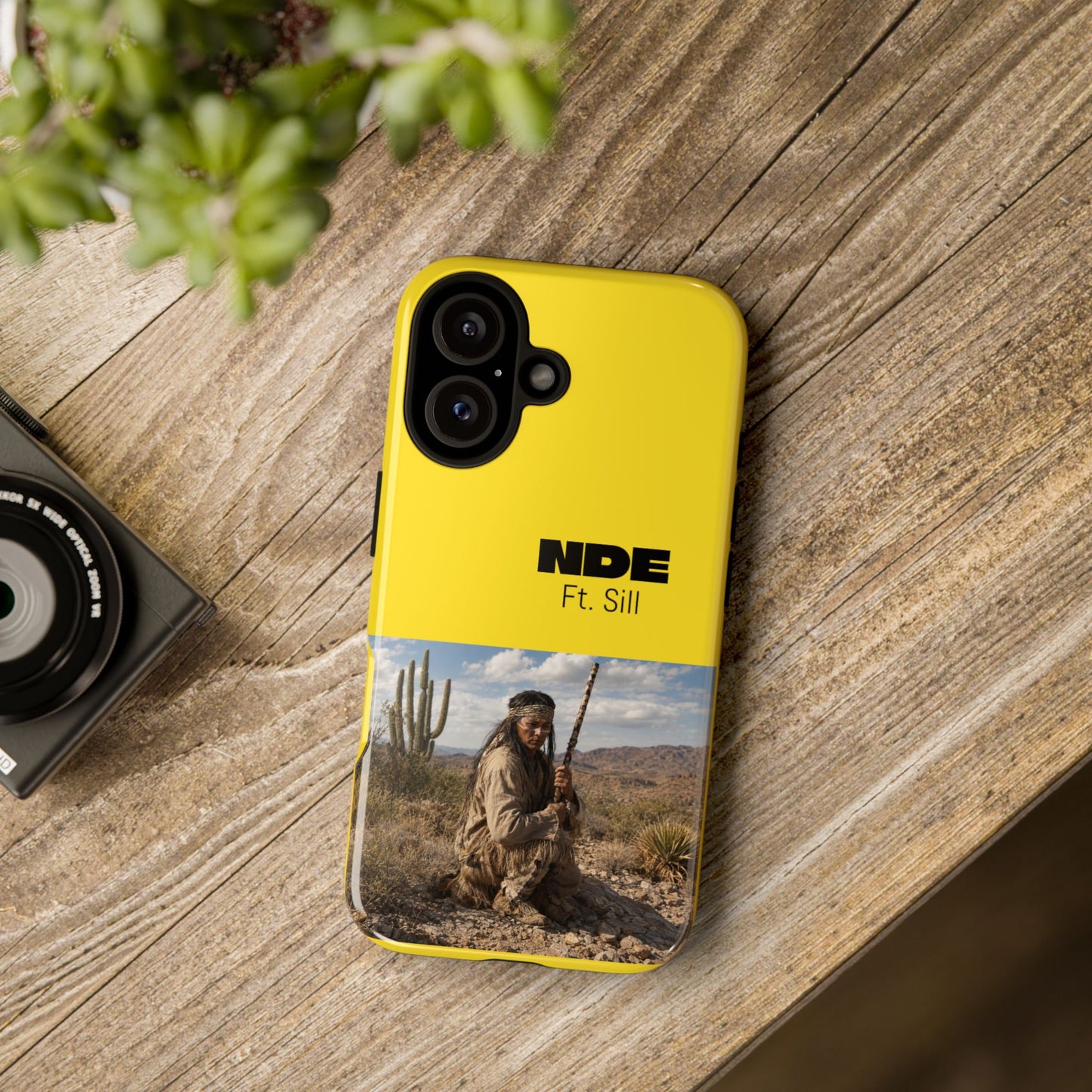 Ft. Sill Phone Case — Yellow ‘NDE Ft. Sill’ Desert Photo Protective Cover