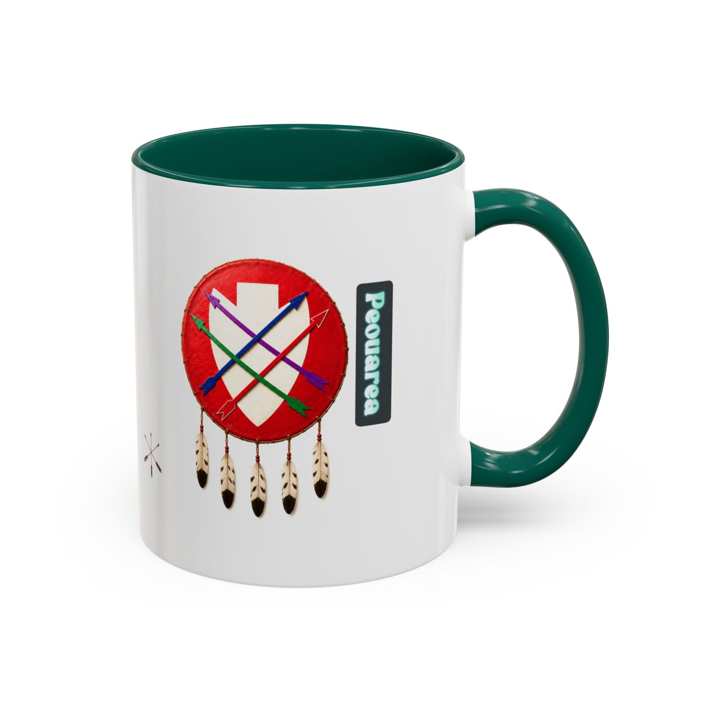 Peoria Powawera Dreamcatcher Coffee Mug — Colorful 11oz & 15oz Ceramic