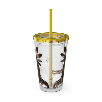 Miami Chief Little Turtle Sunsplash 16oz Tumbler with Straw