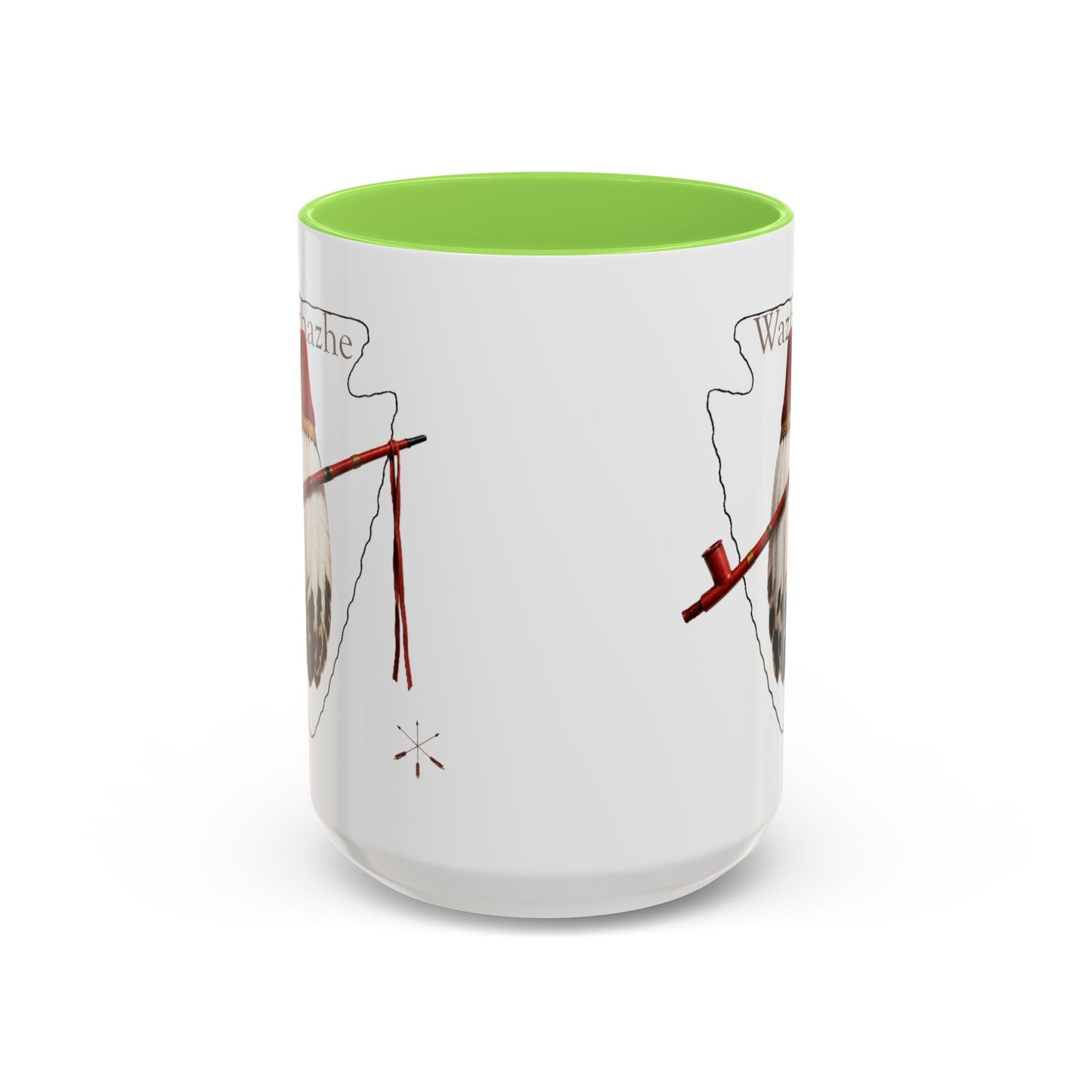 Osage Wazhazhe Tribal Feather Mug (11oz & 15oz) — Native-Inspired Coffee Cup