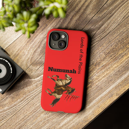 Comanche Numunah Horse Phone Case — 'Lords of the Plains' Red Protective Case