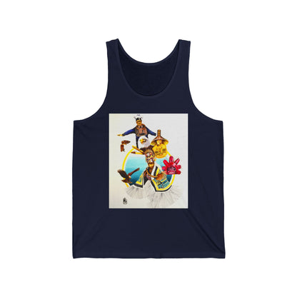 Tlingit Tank Top — Retro Beach Graphic Jersey Tank