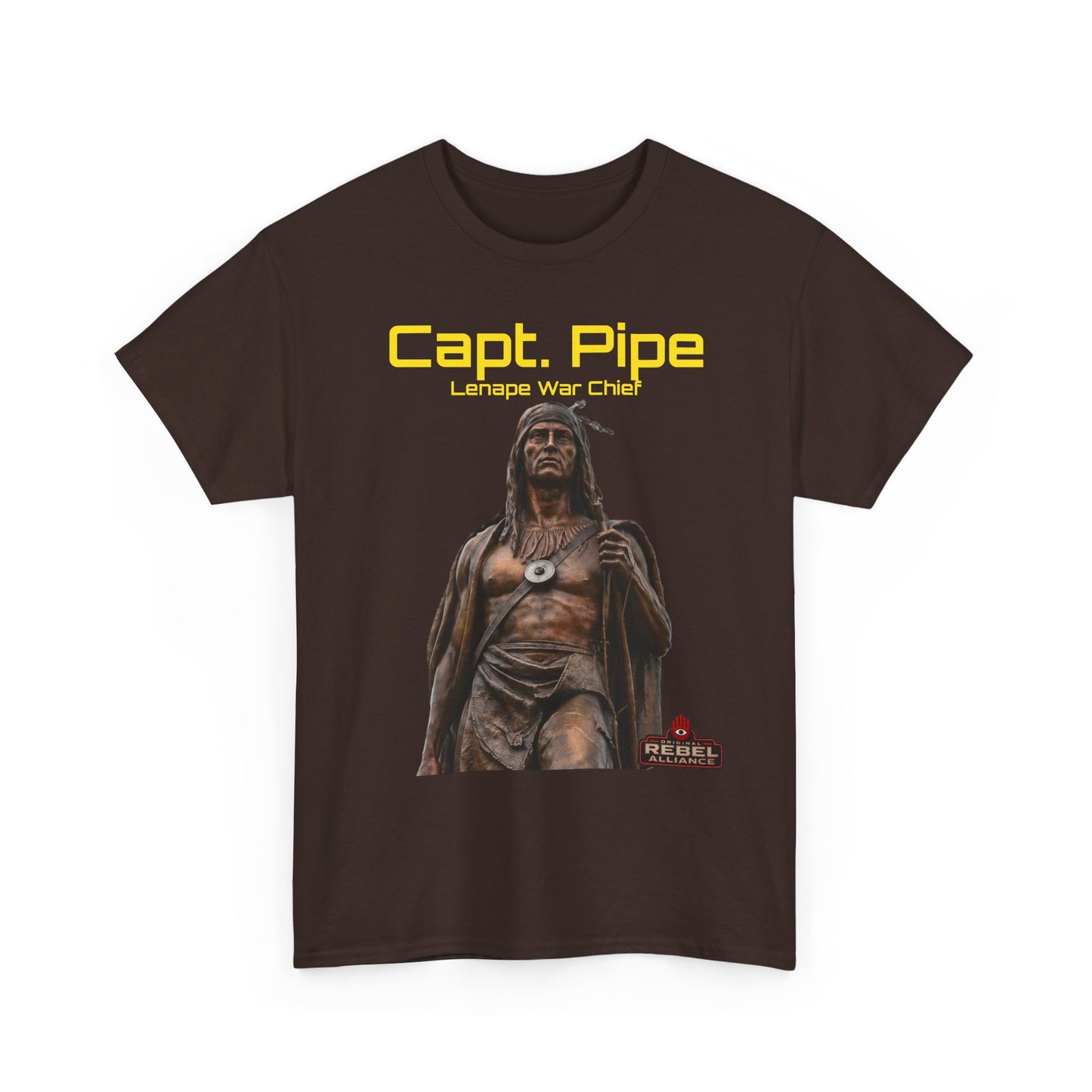Capt. Pipe Lemape War Chief T‑Shirt — Native Warrior Graphic Tee