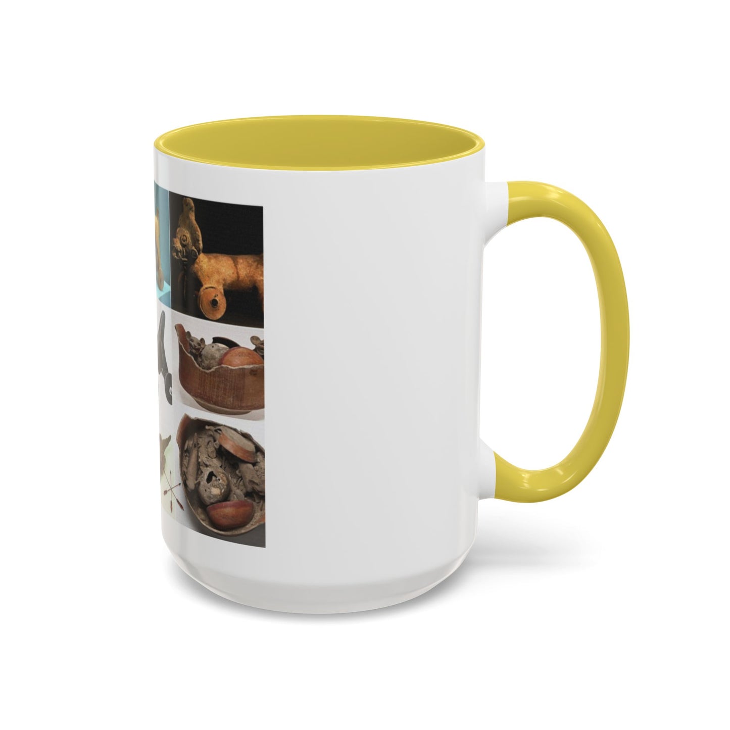 Aztec Artifact Photos Collage Coffee Mug (11oz/15oz)