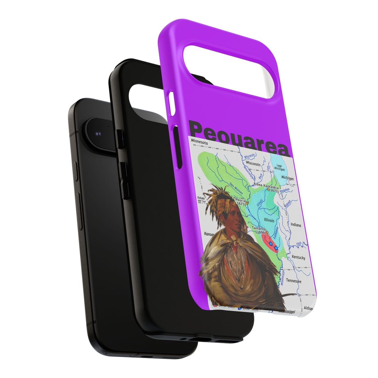 Peoria Phone Case — 'Peouarea' Dreamcatcher Shield Design
