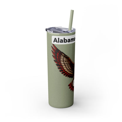 AQ Skinny Tumbler with Straw, 20oz