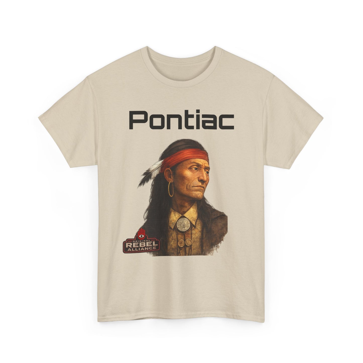 Pontiac Portrait T‑Shirt — Native Chief Graphic Tee