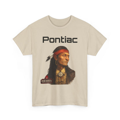 Pontiac Portrait T‑Shirt — Native Chief Graphic Tee