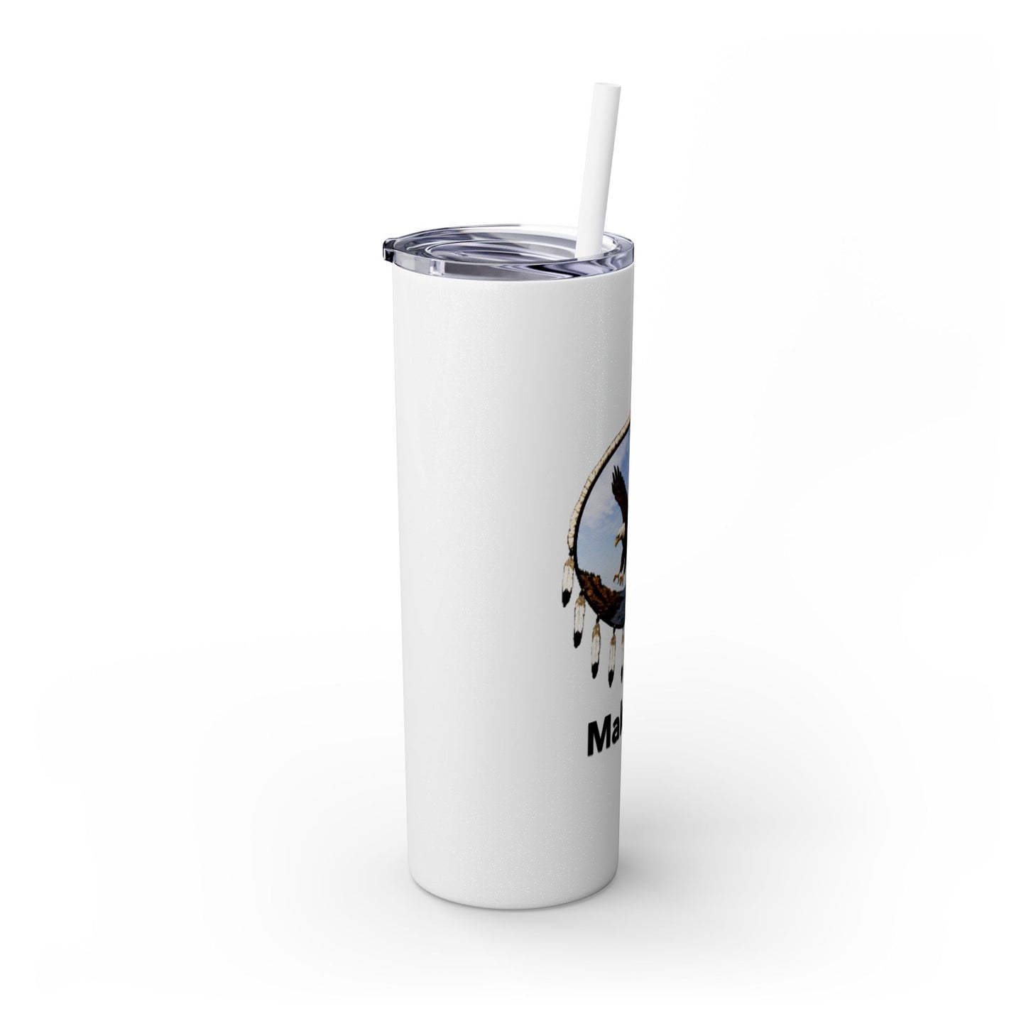 Modoc Eagle Skinny Tumbler – 20oz Straw Travel Cup (Maklaks)