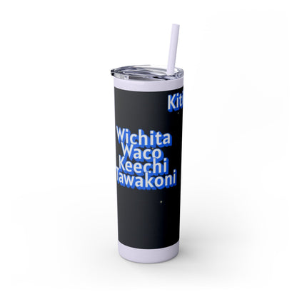Wichita Skinny Tumbler with Straw, 20oz