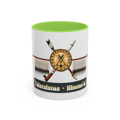 Cheyenne Arapaho Native Heritage Shield Coffee Mug – 'Tsistsistas / Hinono’ei' 11oz & 15oz