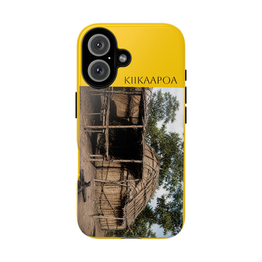 Kickapoo KIIKAAPOA Yellow Rustic Hut Protective Phone Case — Tough Cases