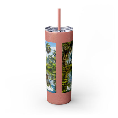 Seminole Skinny Tumbler with Straw, 20oz
