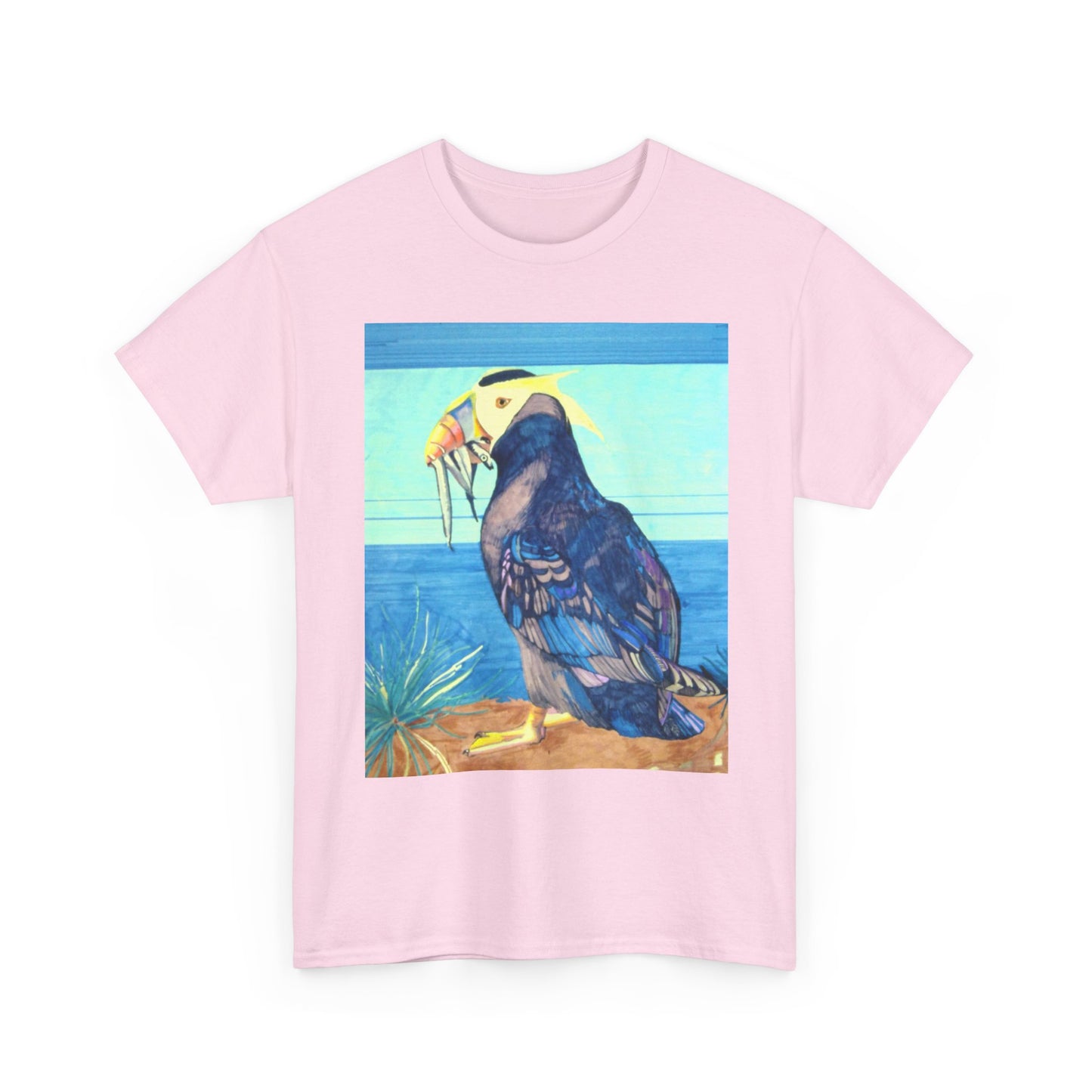 Puffin Beach Tee — Vintage Seaside Bird Graphic T-Shirt