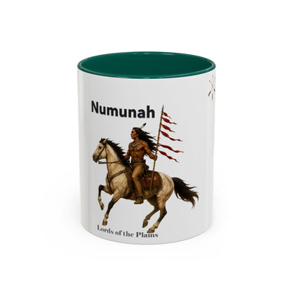 Comanche Numunah ‘Lords of the Plains’ Horseman Coffee Mug — Native Warrior Ceramic Mug (11oz/15oz)