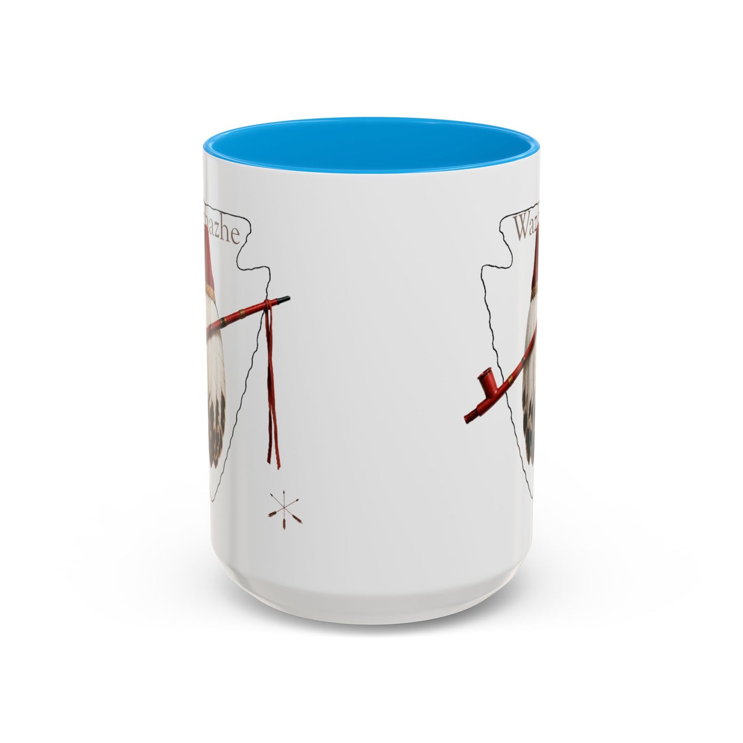 Osage Wazhazhe Tribal Feather Mug (11oz & 15oz) — Native-Inspired Coffee Cup