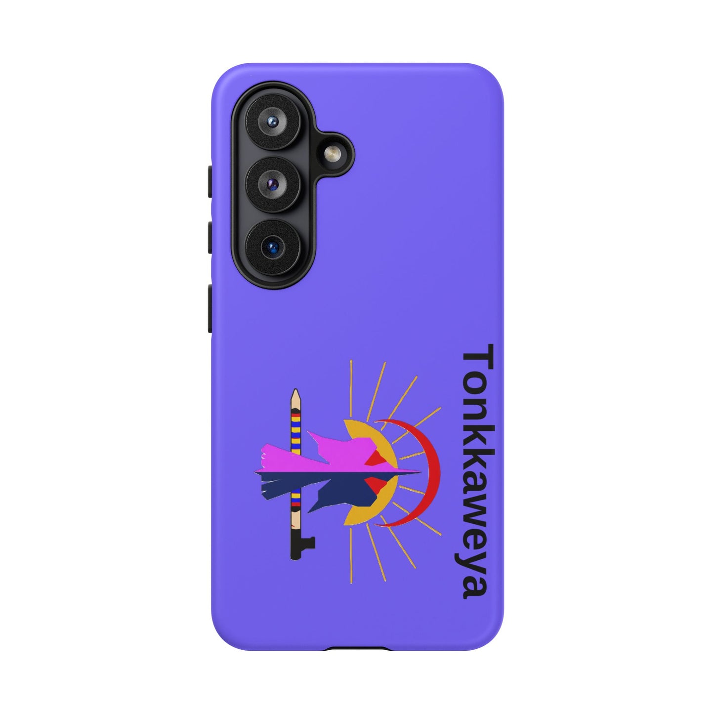 Tonkawa Phone Case — Tonkkaweya Sunrise Design (Protective Purple Hard Shell)